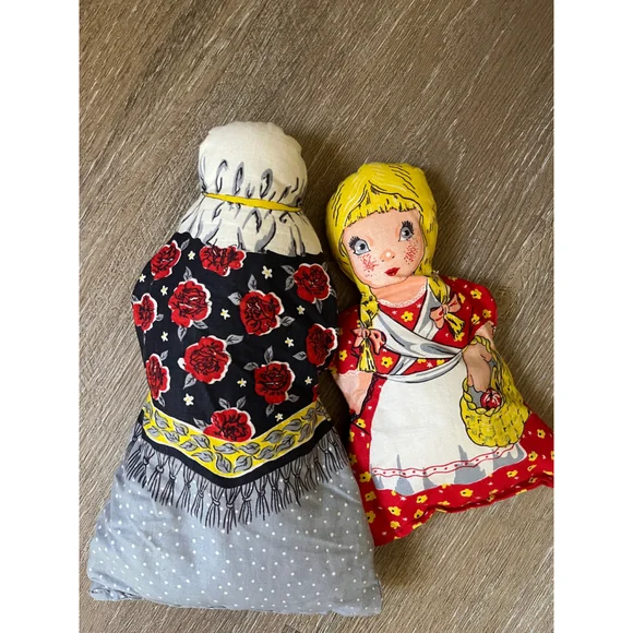 Girls Unbranded Dolls & Accessories One Size Red Yellow Fabric Dolls - Picture 4 of 5